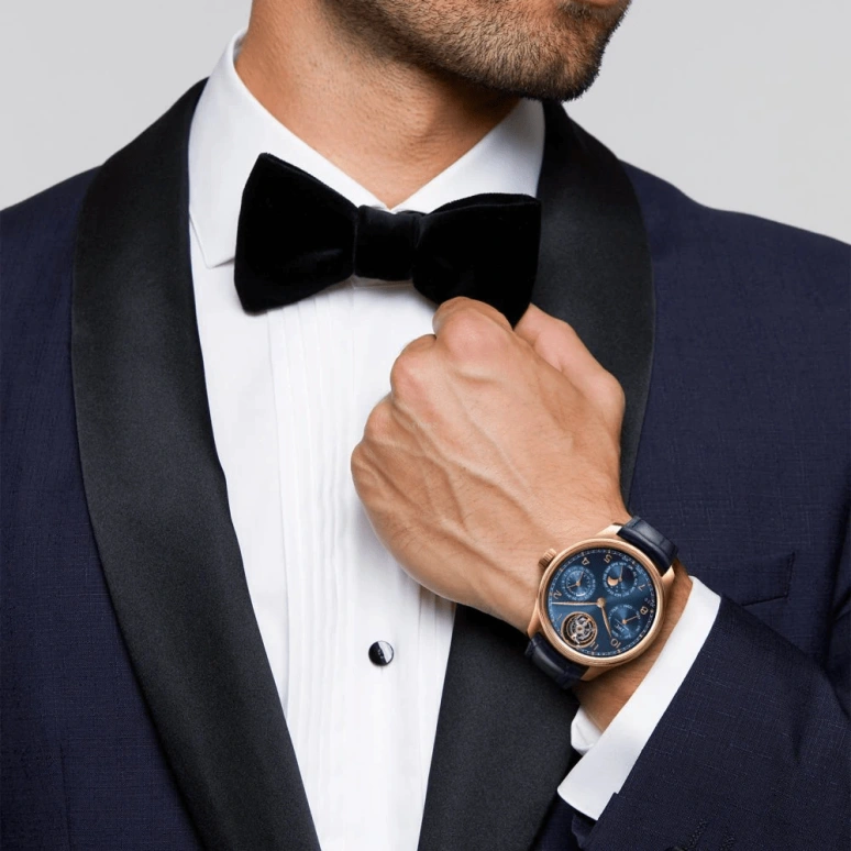 IWC,Portugieser 45mm,45mm,Armor Gold,Blue,Automatic,Moonphase,Perpetual Calendar,Month,Date,168hours,In-house Caliber,IW504504