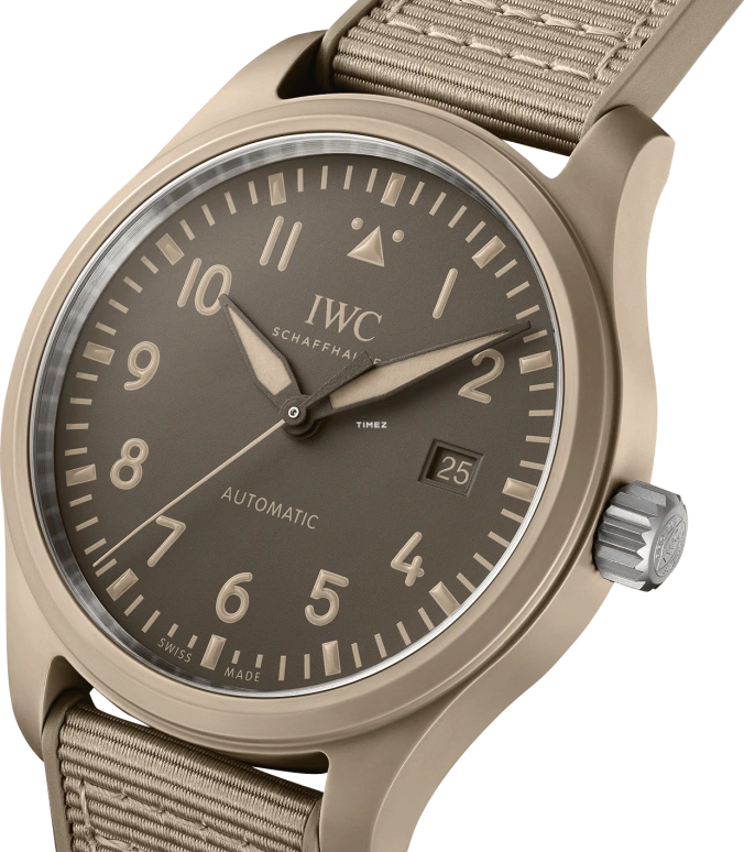 IWC,Pilot 41mm,41mm,Ceramic,Brown,Automatic,Day,120hours,IW328106