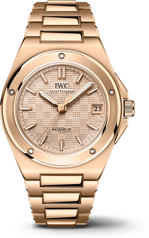 IWC,Ingenieur 35.10mm,35.10mm,Red Gold,Rose Gold,Automatic,Day,42hours,IW324903