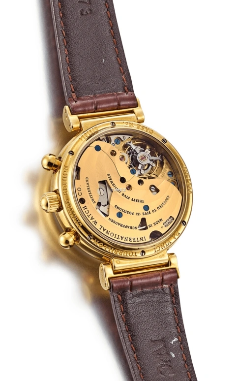 IWC,Da Vinci 39mm,39mm,Yellow Gold,Silver,Handwound,Chronograph,Moonphase,Perpetual Calendar,Month,44hours,In-house Caliber,IW375203