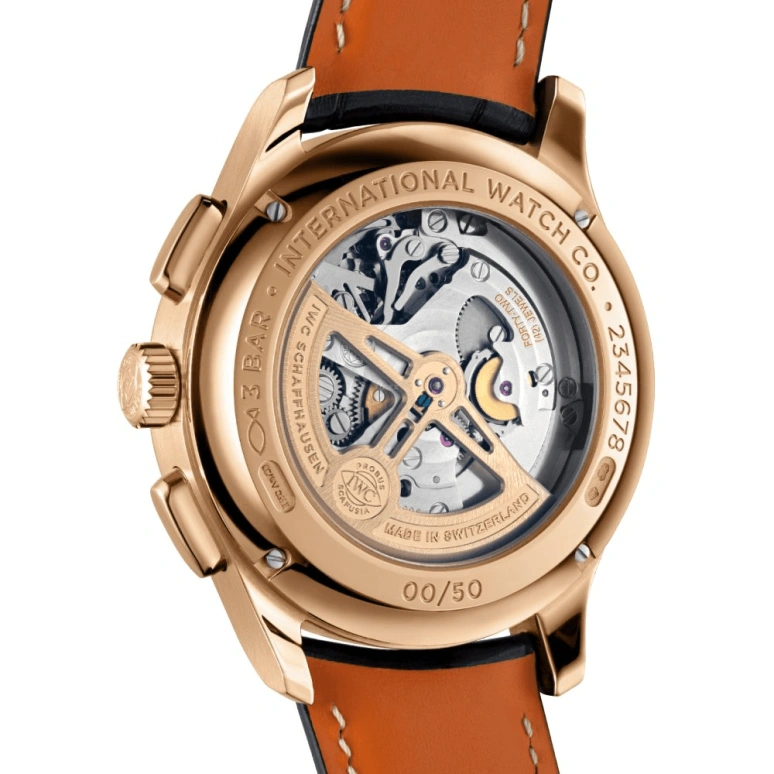 IWC,Portugieser 44mm,44mm,Armor Gold,Blue,Automatic,Chronograph,Day,Tourbillon,Flyback,68hours,In-house Caliber,IW394005