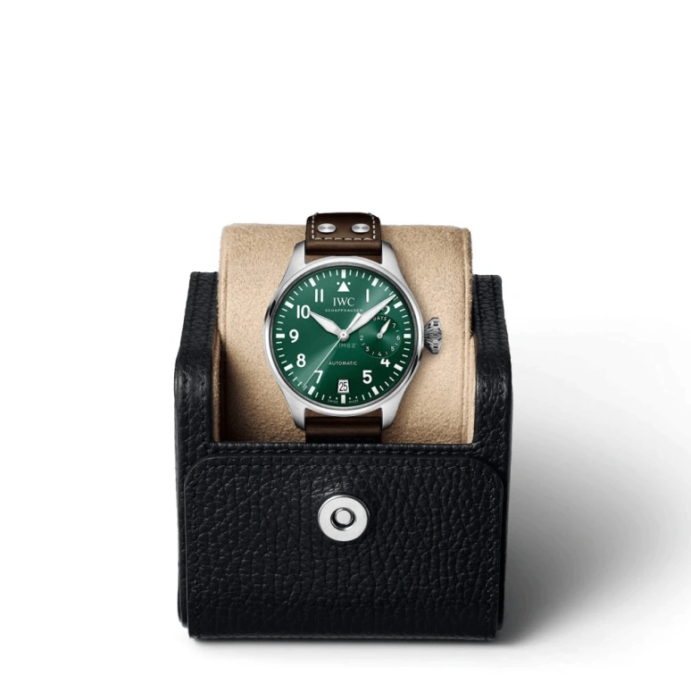 IWC,Big Pilot 46.20mm,46.20mm,Stainless Steel,Green,Automatic,Date,Power Reserve Indicator,IW501015