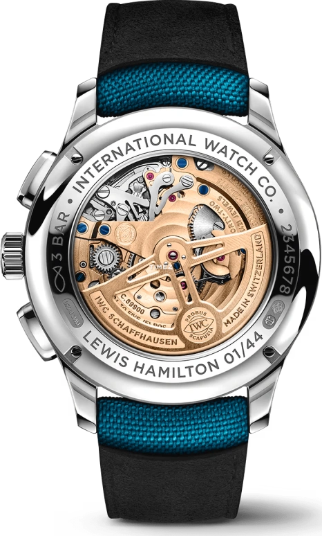 IWC,Portugieser 43.50mm,43.50mm,Platinum,Cyan,Automatic,Chronograph,Day,Tourbillon,Flyback,68hours,In-house Caliber,IW394008