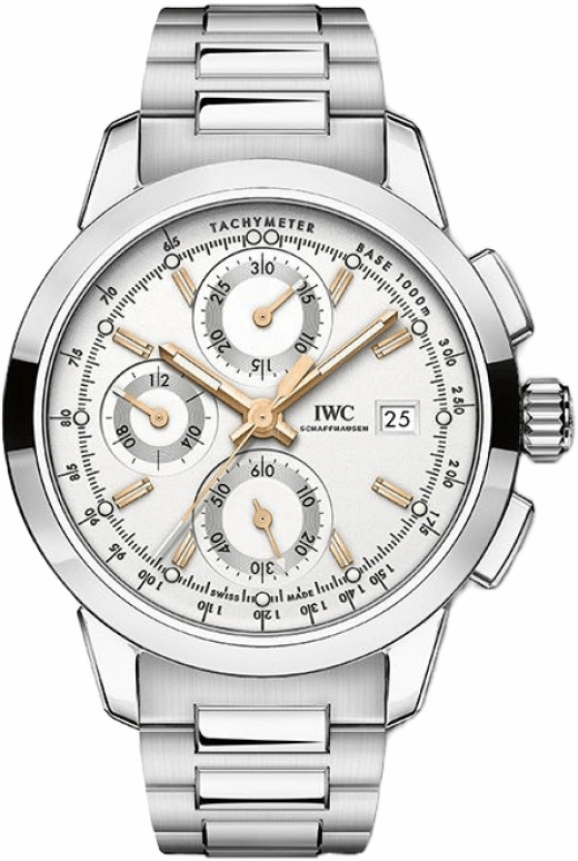 IWC,Ingenieur 42mm,42mm,Stainless Steel,Silver,Automatic,Chronograph,Date,Column Wheel,IW380801