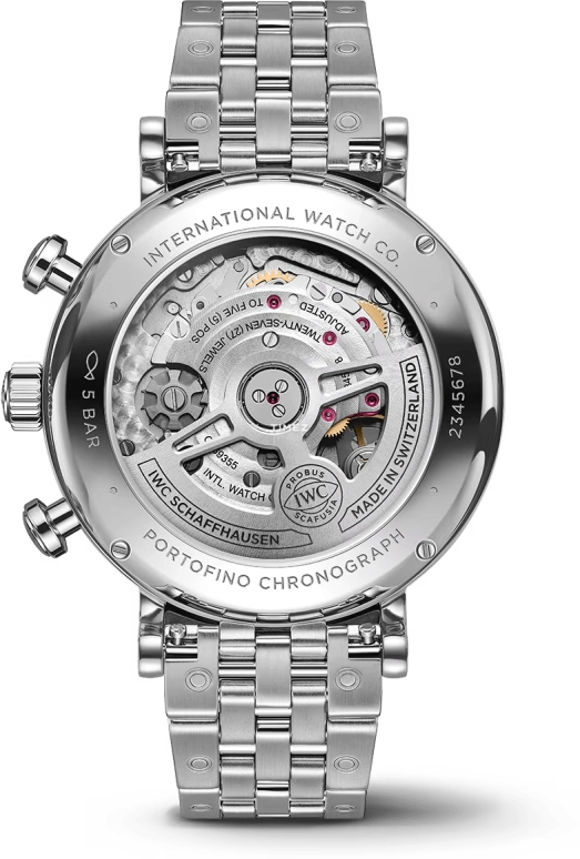 IWC,Portofino 39mm,39mm,Stainless Steel,Silver White,Automatic,Chronograph,46hours,IW391503