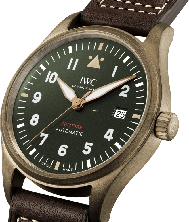 IWC,Pilot 39mm,39mm,Bronze,Green,Automatic,Day,120hours,IW326806