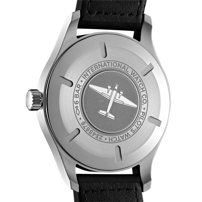 IWC,Pilot 40mm,40mm,Stainless Steel,Black,Automatic,Date,Anti-magnetic,IW327009