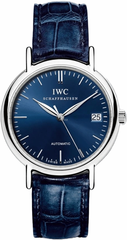 IWC,Portofino 34mm,34mm,Stainless Steel,Blue,Automatic,Day,42hours,IW356405