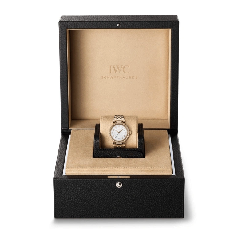 IWC,Da Vinci 36mm,36mm,Red Gold,Silver,Automatic,Date,Anti-magnetic,IW458310