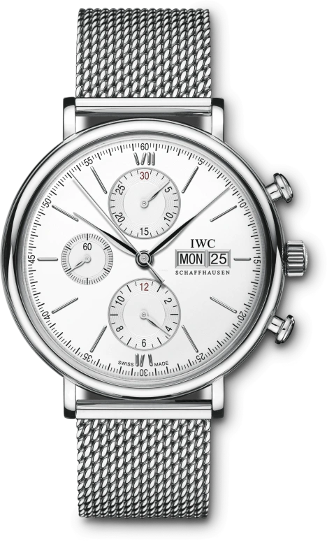 IWC,Portofino 42mm,42mm,Stainless Steel,Silver,Automatic,Chronograph,Date,Day,IW391028