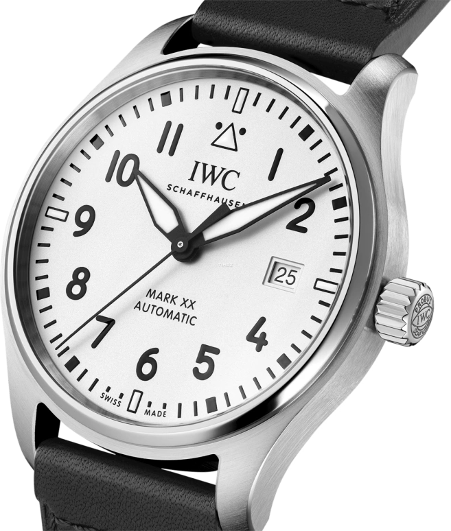 IWC,Pilot 40mm,40mm,Stainless Steel,White,Automatic,Day,120hours,IW328207