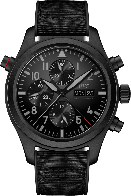 IWC,Pilot 44mm,44mm,Ceratanium,Black,Automatic,Chronograph,Date,Day,Rattrapante,44hours,In-house Caliber,IW371815