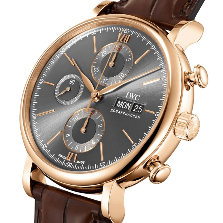 IWC,Portofino 42mm,42mm,Red Gold,Grey,Automatic,Chronograph,Date,Day,IW391026