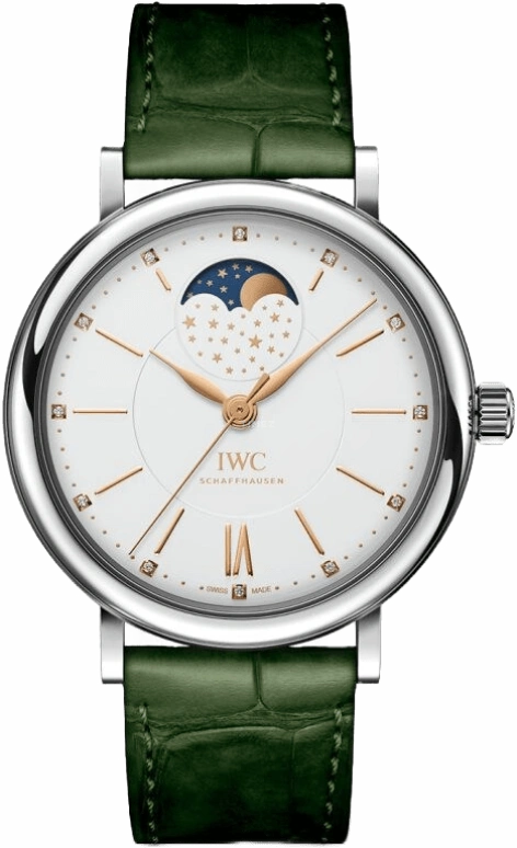 IWC,Portofino 37mm,37mm,Stainless Steel,White,Automatic,Moonphase,Day,IW459013