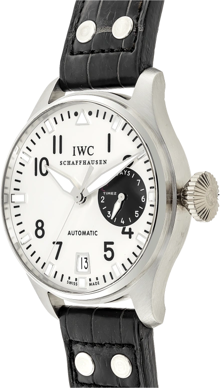 IWC,Big Pilot 46.20mm,46.20mm,Platinum,Silver,Automatic,Day,Power Reserve Indicator,IW500426