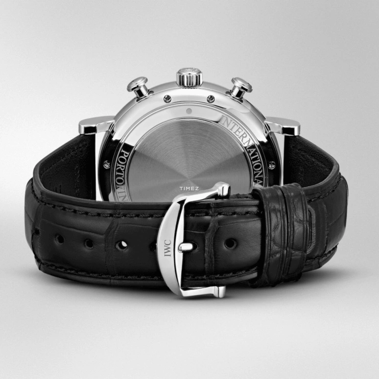 IWC,Portofino 42mm,42mm,Stainless Steel,Black,Automatic,Chronograph,Date,Day,IW391008