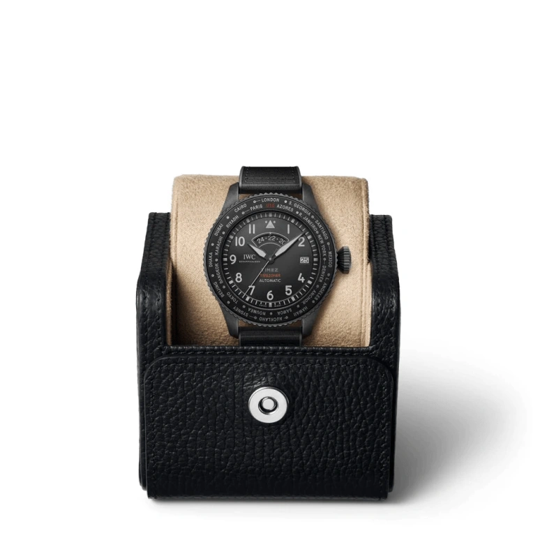 IWC,Pilot 46mm,46mm,Ceratanium,Black,Automatic,Day,World Time,Zhang RuoYun,IW395505
