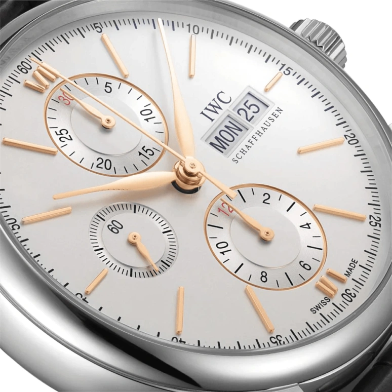 IWC,Portofino 42mm,42mm,Stainless Steel,Silver,Automatic,Chronograph,Date,Day,IW391031