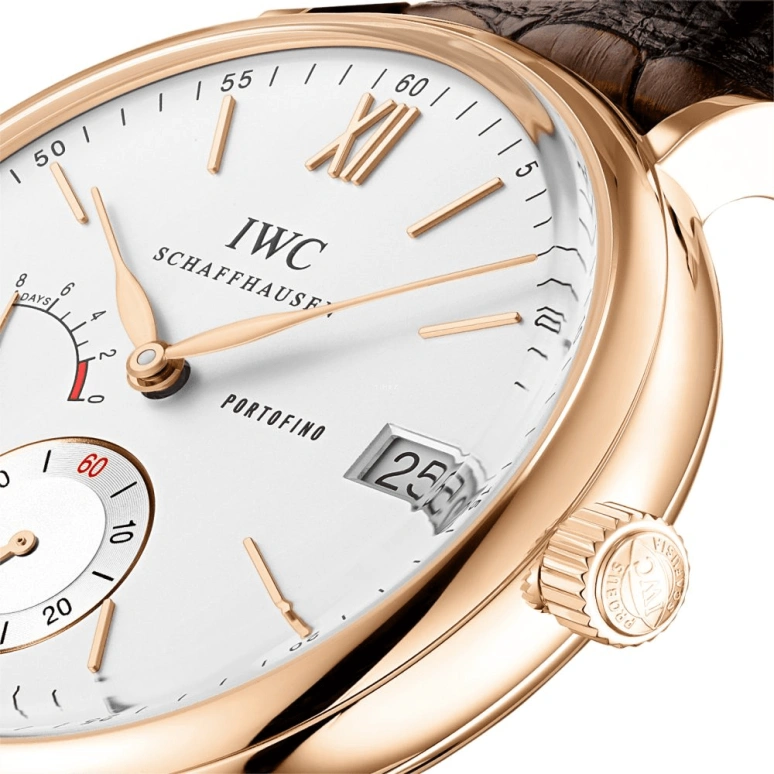IWC,Portofino 45mm,45mm,Red Gold,Silver,Handwound,Day,Power Reserve Indicator,IW510107
