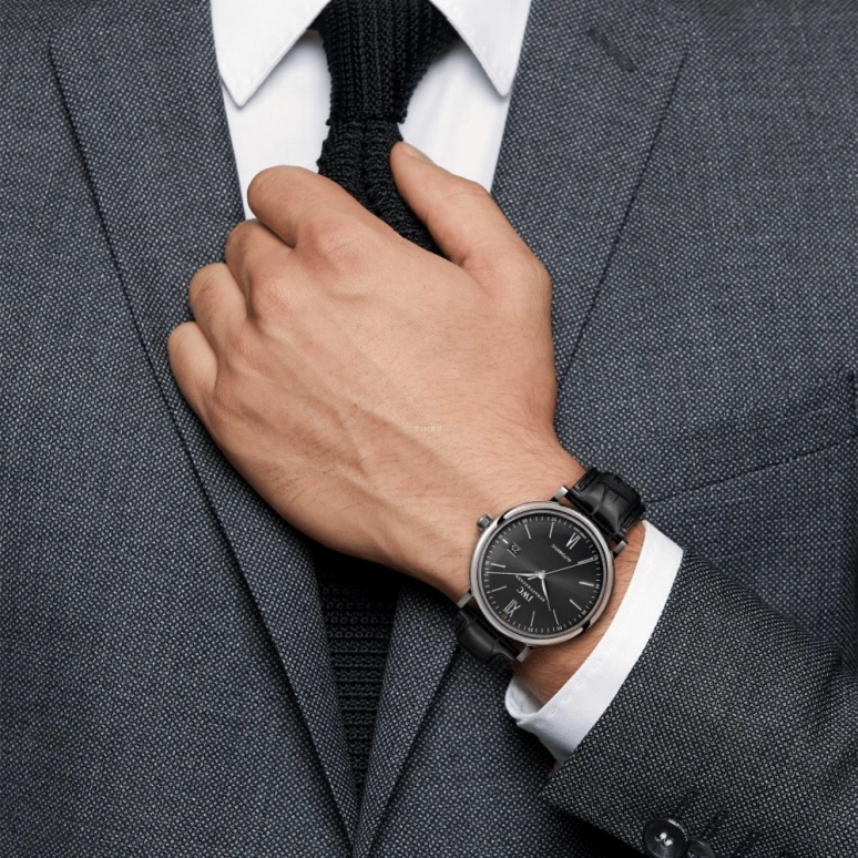 IWC,Portofino 40mm,40mm,Stainless Steel,Black,Automatic,Date,Anti-magnetic,IW356502