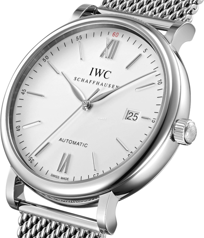 IWC,Portofino 40mm,40mm,Stainless Steel,Silver,Automatic,Day,Anti-magnetic,IW356507