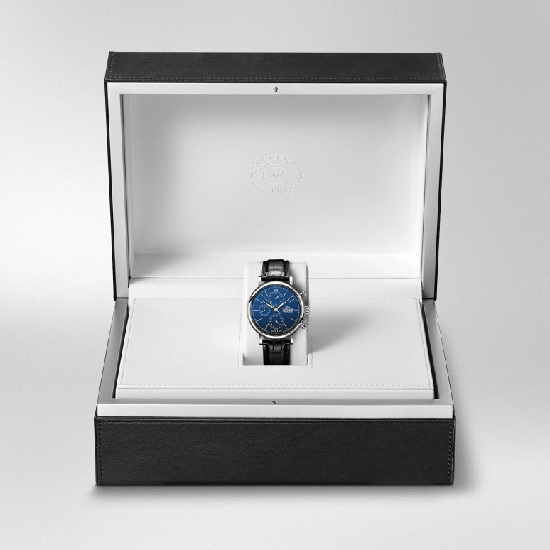 IWC,Portofino 42mm,42mm,Stainless Steel,Blue,Automatic,Chronograph,Date,Day,Anti-magnetic,44hours,In-house Caliber,IW391023