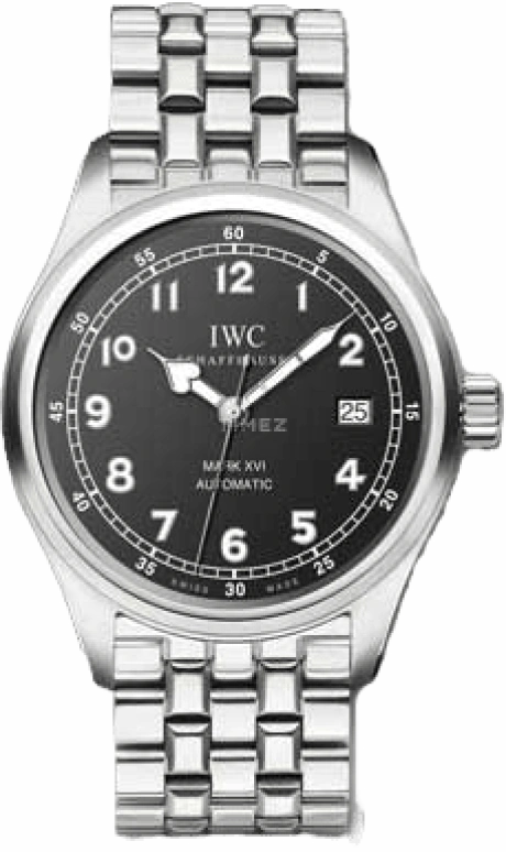 IWC,Pilot 39mm,39mm,Stainless Steel,Black,Automatic,Date,Anti-magnetic,IW325517