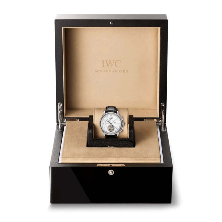 IWC,Portugieser 44mm,44mm,Platinum,Silver,Automatic,Chronograph,Day,Tourbillon,Flyback,68hours,In-house Caliber,IW394006