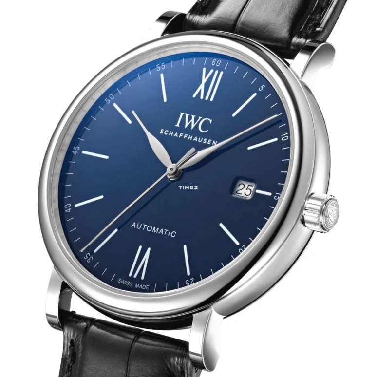 IWC,Portofino 40mm,40mm,Stainless Steel,Blue,Automatic,Day,42hours,IW356518