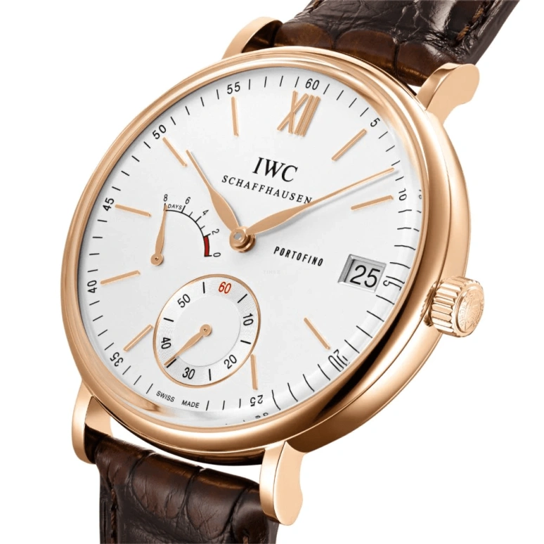 IWC,Portofino 45mm,45mm,Red Gold,Silver,Handwound,Day,Power Reserve Indicator,IW510107