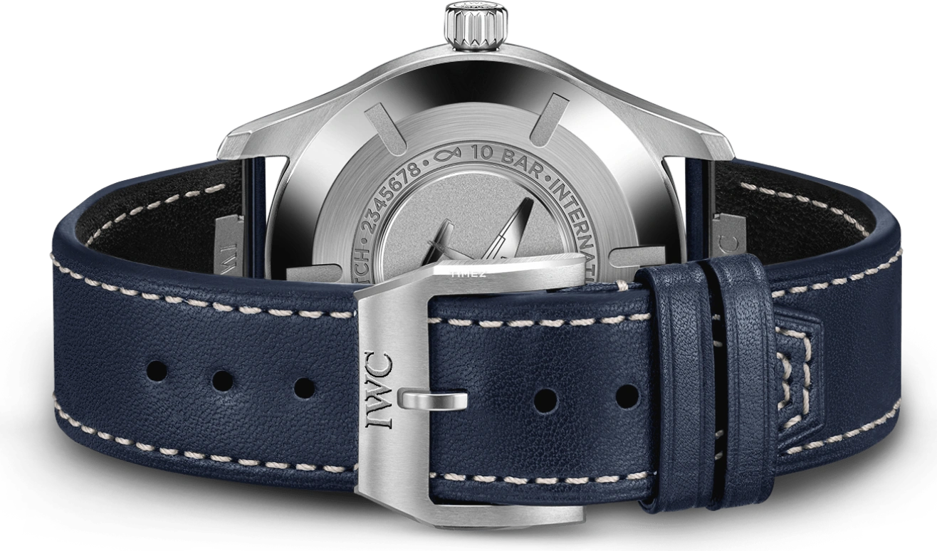 IWC,Pilot 40mm,40mm,Stainless Steel,Luminous,Blue,Automatic,Day,120hours,IW328203