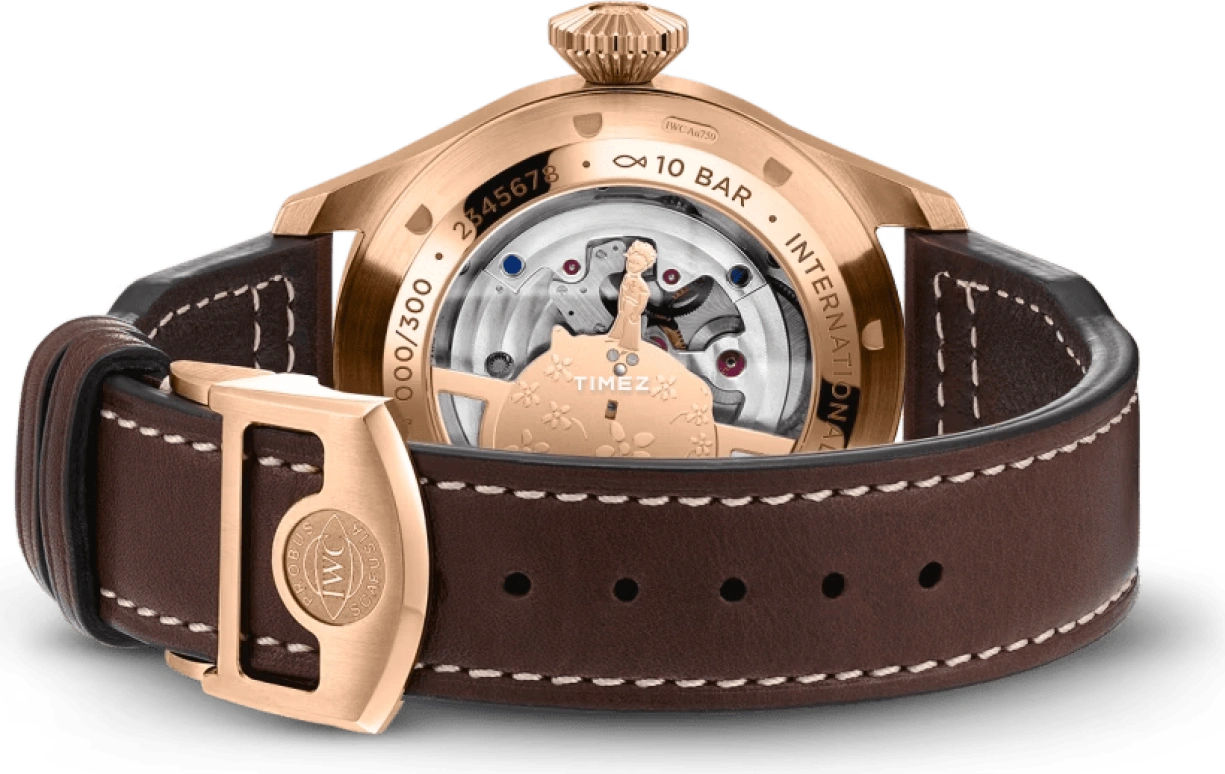 IWC,Big Pilot 43mm,43mm,Armor Gold,Blue,Automatic,Tourbillon,Sapphire,Crystal Glass,IW329502