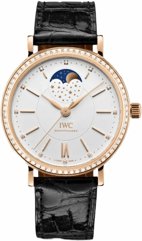IWC,Portofino 37mm,37mm,Red Gold,Silver,Automatic,Moonphase,42hours,IW459009
