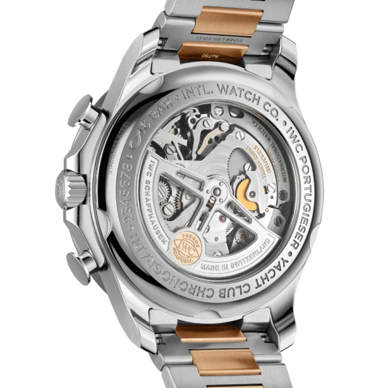 IWC,Portugieser 44.60mm,44.60mm,Red Gold,Stainless Steel,Silver,Automatic,Chronograph,Date,Flyback,Anti-magnetic,68hours,In-house Caliber,IW390703