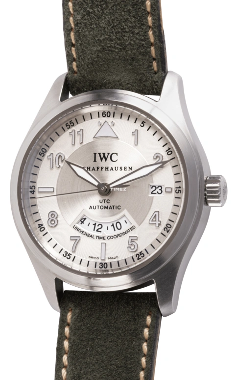 IWC,Pilot 39mm,39mm,Stainless Steel,Silver,Automatic,Day,Dule Time,Anti-magnetic,IW325110