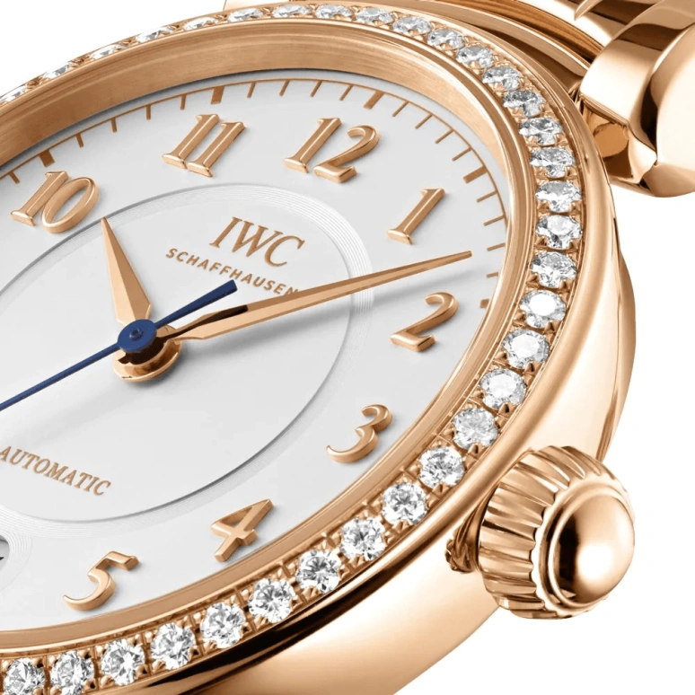 IWC,Da Vinci 36mm,36mm,Red Gold,Silver,Automatic,Date,Anti-magnetic,IW458310