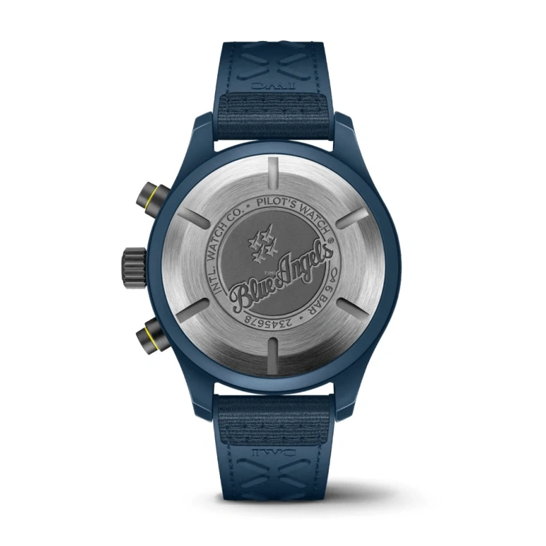 IWC,Pilot 44.50mm,44.50mm,Titanium,Ceramic,Blue,Automatic,Chronograph,Date,Day,Anti-magnetic,48hours,In-house Caliber,IW389109