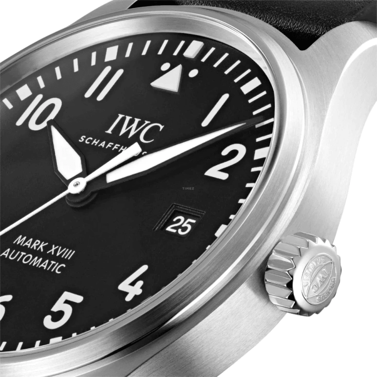 IWC,Pilot 40mm,40mm,Stainless Steel,Black,Automatic,Date,Anti-magnetic,IW327009