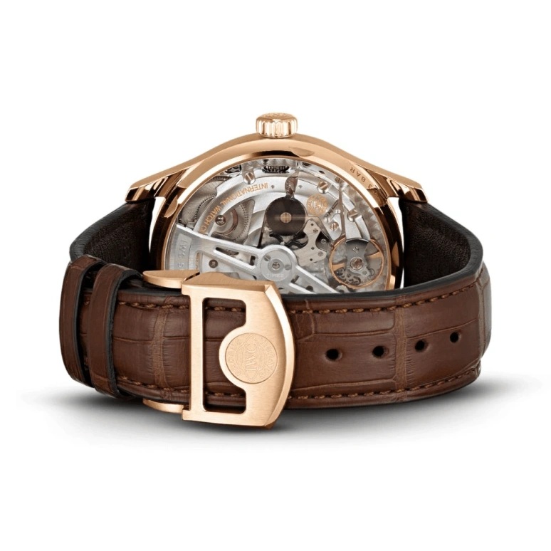 IWC,Portugieser 42.30mm,42.30mm,Red Gold,Grey,Automatic,Chronograph,Date,Power Reserve Indicator,IW500702