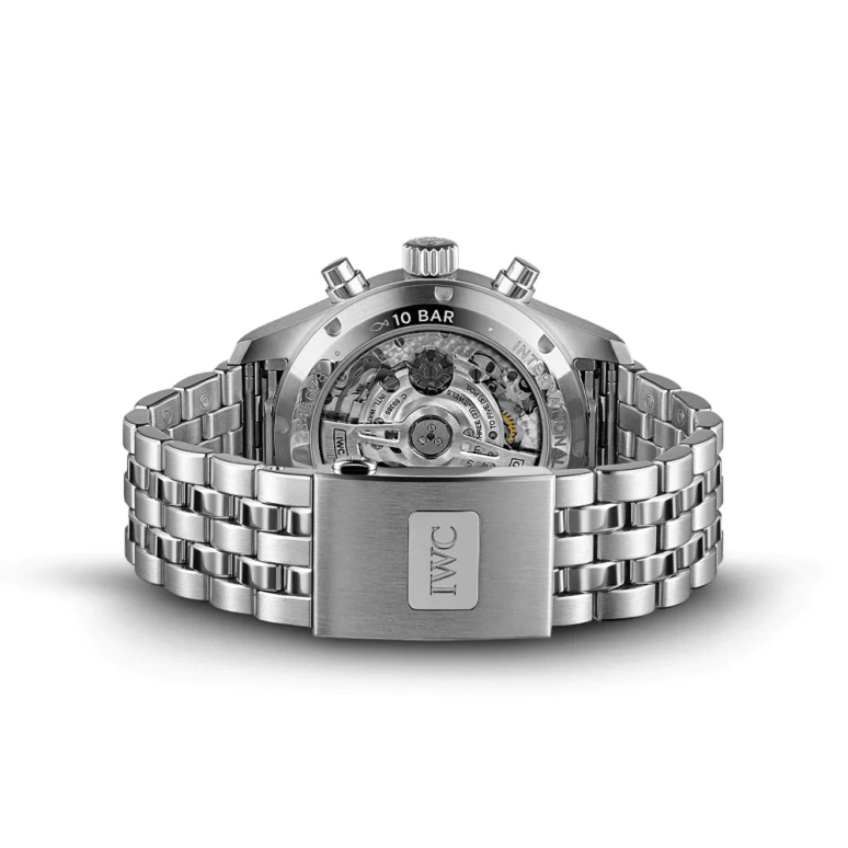 IWC,Pilot 41mm,41mm,Stainless Steel,Blue,Automatic,Chronograph,Date,Day,Column Wheel,46hours,In-house Caliber,IW388104