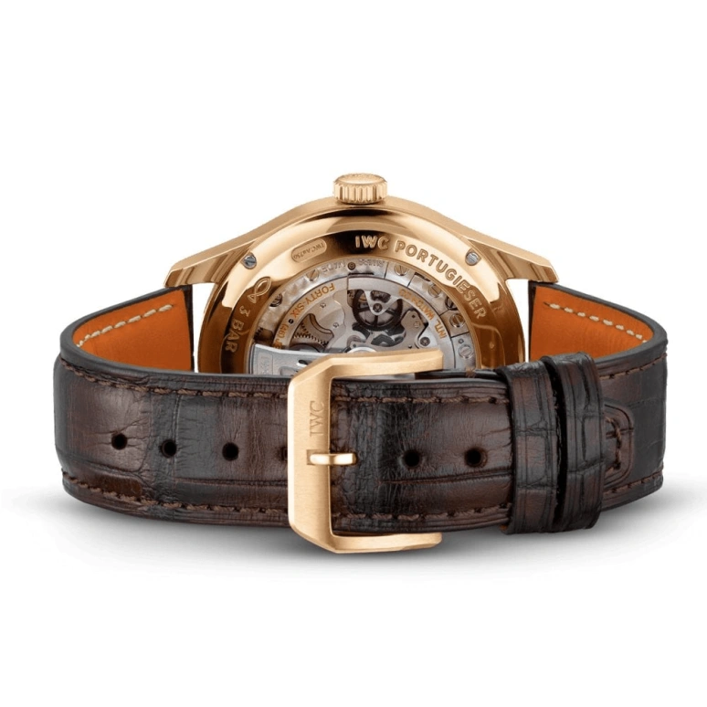 IWC,Portugieser 42.40mm,42.40mm,Red Gold,Silver,Automatic,Moonphase,Leap Year,Month,Date,60hours,In-house Caliber,IW344202