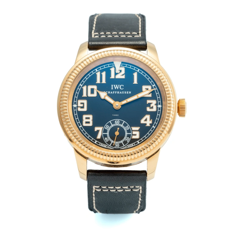 IWC,Vintage 44mm,44mm,Rose Gold,Black,Handwound,Anti-magnetic,46hours,IW325407