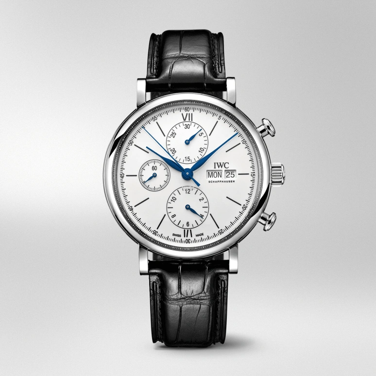 IWC,Portofino 42mm,42mm,Stainless Steel,White,Automatic,Chronograph,Date,Day,Anti-magnetic,44hours,In-house Caliber,IW391024
