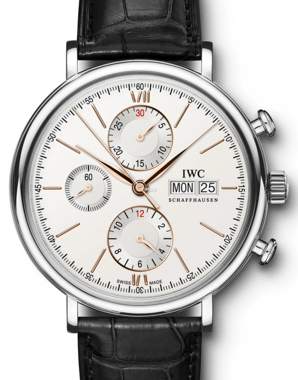 IWC,Portofino 42mm,42mm,Stainless Steel,Silver,Automatic,Chronograph,Date,Day,IW391022