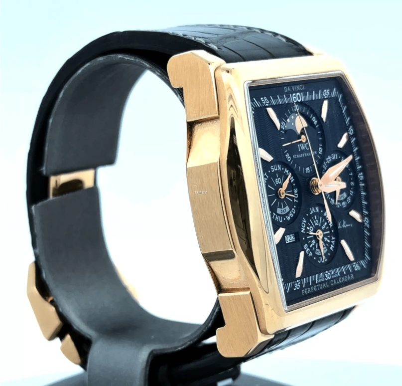 IWC,Da Vinci 43.10mm,43.10mm,Rose Gold,Black,Automatic,Chronograph,Moonphase,Perpetual Calendar,Leap Year,44hours,In-house Caliber,IW376205
