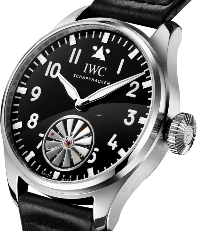 IWC,Pilot 43mm,43mm,Platinum,Black,Automatic,Tourbillon,80hours,IW329901