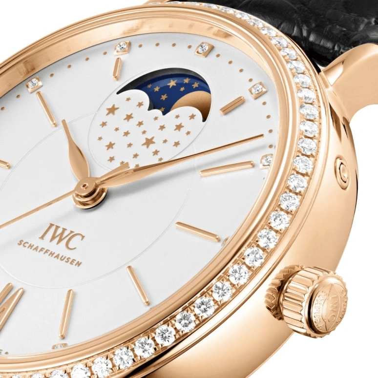 IWC,Portofino 37mm,37mm,Red Gold,Silver,Automatic,Moonphase,42hours,IW459009
