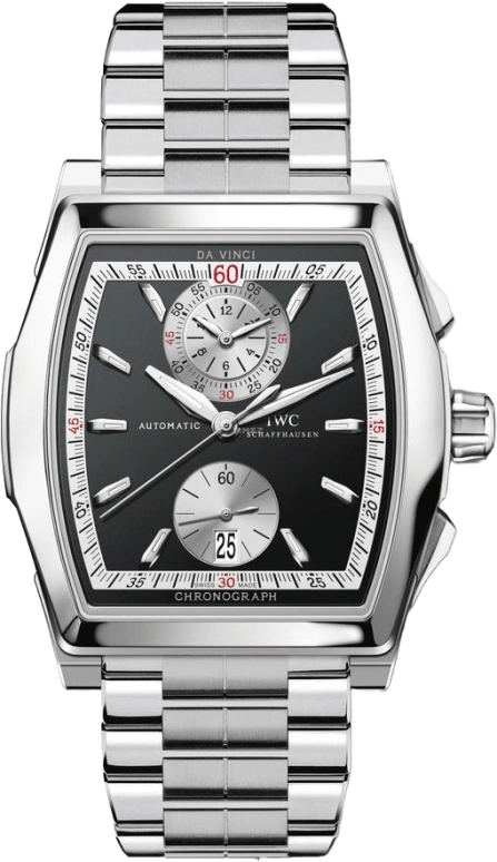 IWC,Da Vinci 43.10mm,43.10mm,Stainless Steel,Black,Automatic,Chronograph,Day,Flyback,IW376407