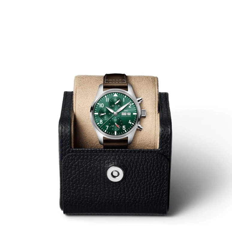 IWC,Pilot 41mm,41mm,Stainless Steel,Green,Automatic,Chronograph,Date,Day,Column Wheel,46hours,In-house Caliber,IW388103