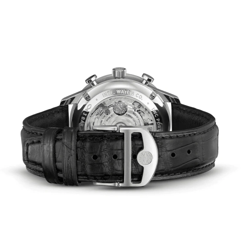 IWC,Portugieser 41mm,41mm,Stainless Steel,Red,Automatic,Chronograph,Column Wheel,IW371616